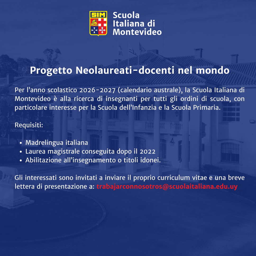 Progetto Neolaureati-docenti nel mondo